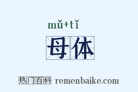 母体是什么意思的图片